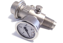nitrogen valve with gauge