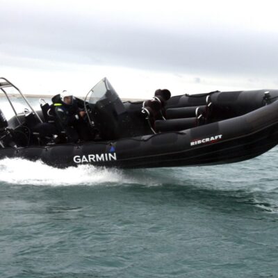 Ribcraft Commerical and Miltary RIB with Leafield Marine Valves and Gas Inflation System for Self righting bag