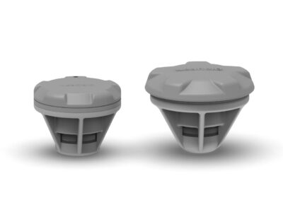 D7 drop stitch valve compared to the new Leafield Marine D7M valve - computer render in grey.